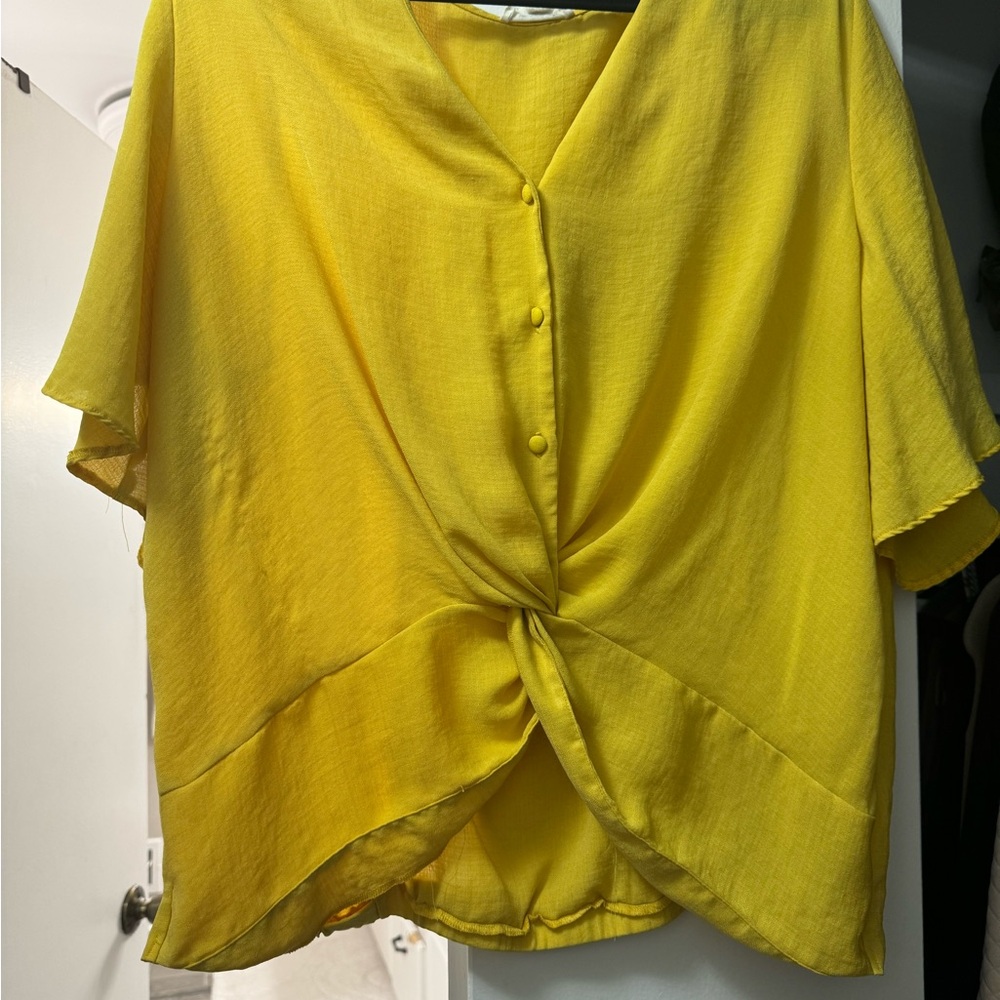 Sandy and Sid Bohemian Yellow Blouse XL